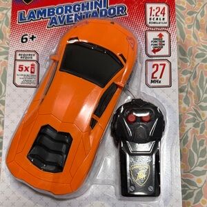 Lamborghini Aventador Orange Model with Black Remote